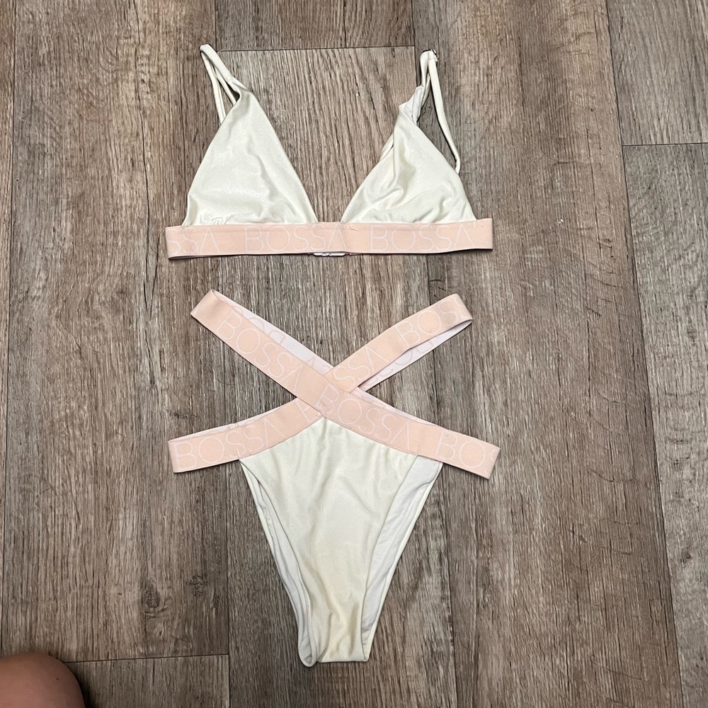 BOSSA Swim High Leg Bikini Set